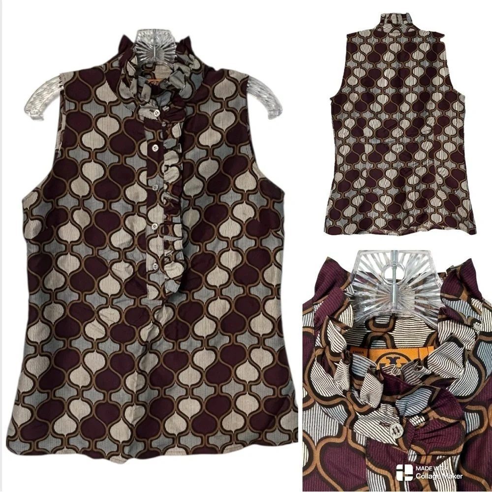 Tory Burch 100% silk shirt